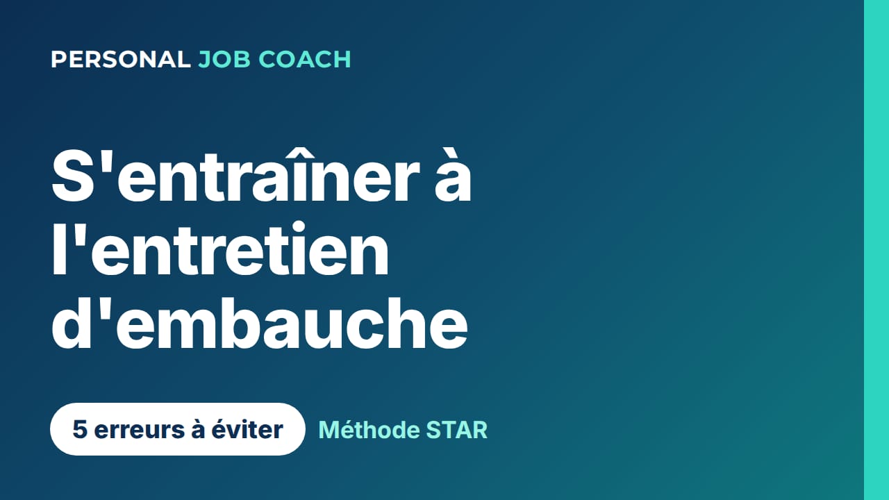 Simulation d'entretien d'embauche : comment s'entraîner